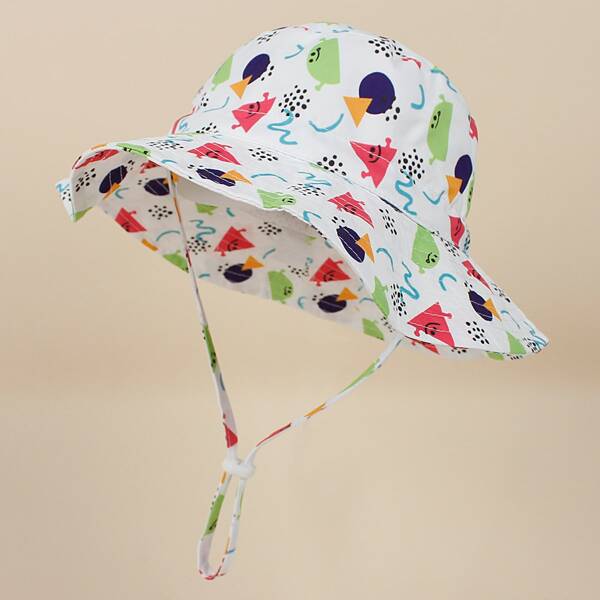 

Toddler Kids Cartoon Graphic Bucket Hat, Multicolor