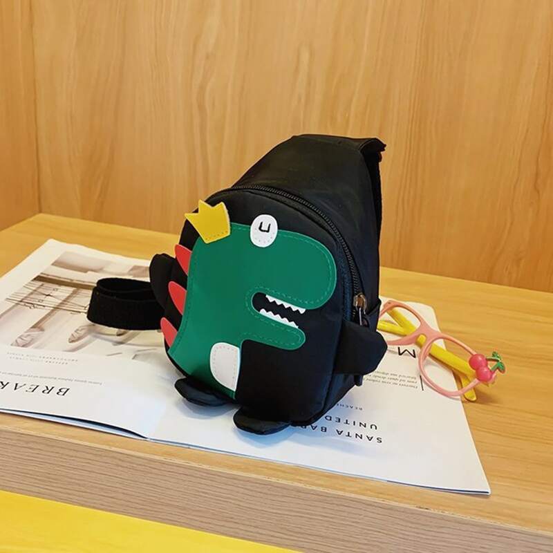 

Cartoon Graphic Sling Bag, Black