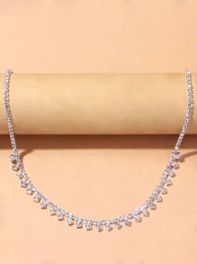 Rhinestone Decor Necklace