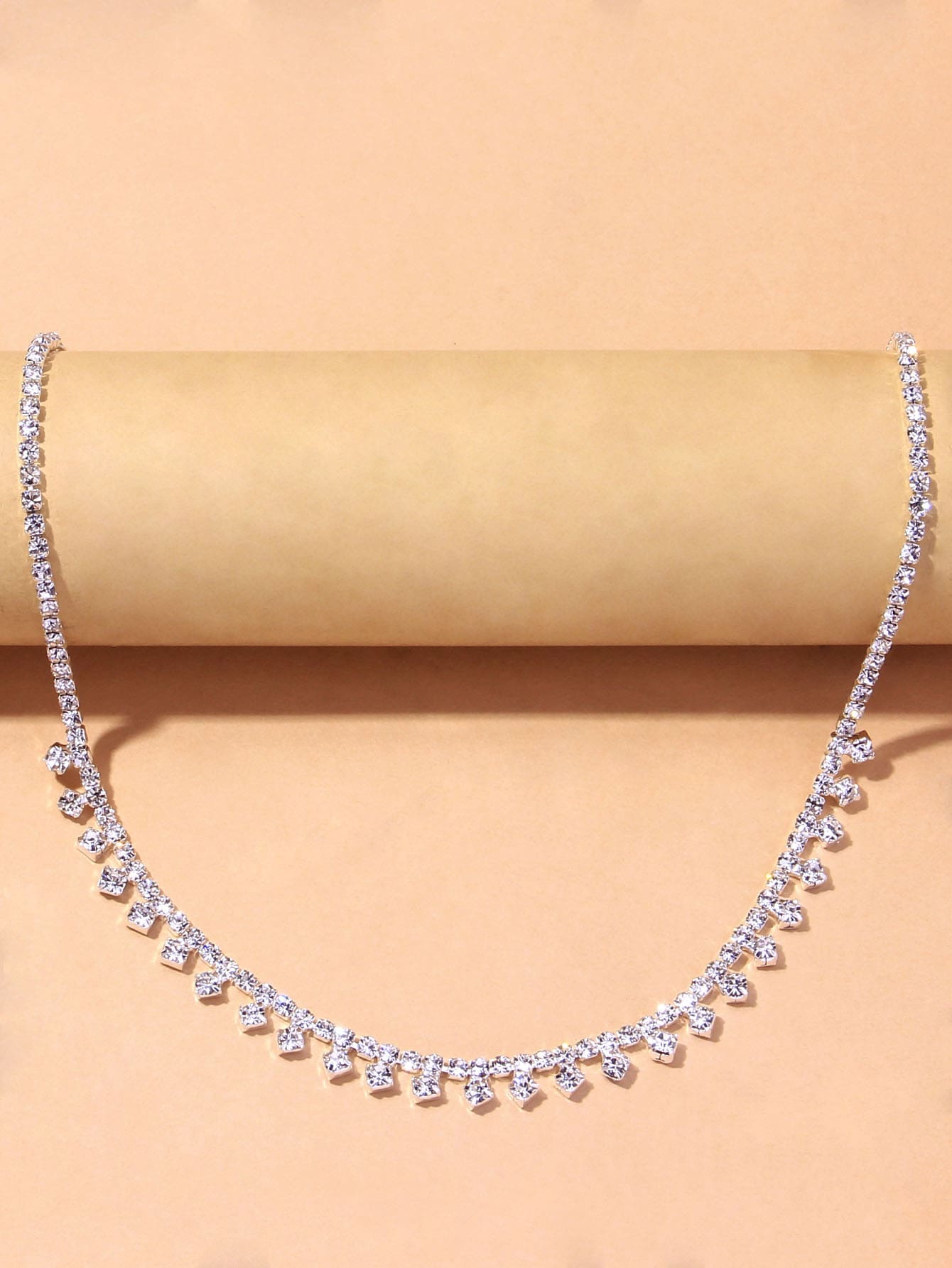 Rhinestone Decor Necklace