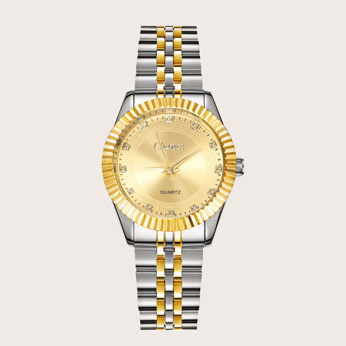 

Metal Strap Quartz Pointer Watch