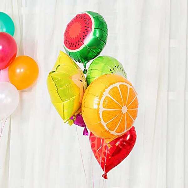 

6шт в форме фруктов воздушный шар, Многоцветный