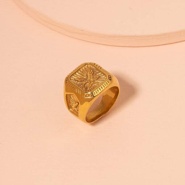 

Textured Metal Ring, Gold