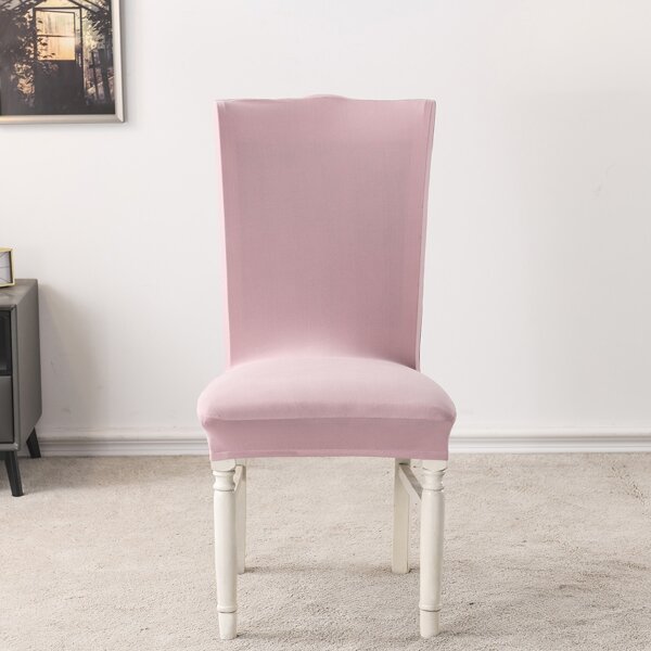 

Solid Color Stretchy Chair Cover, Pink