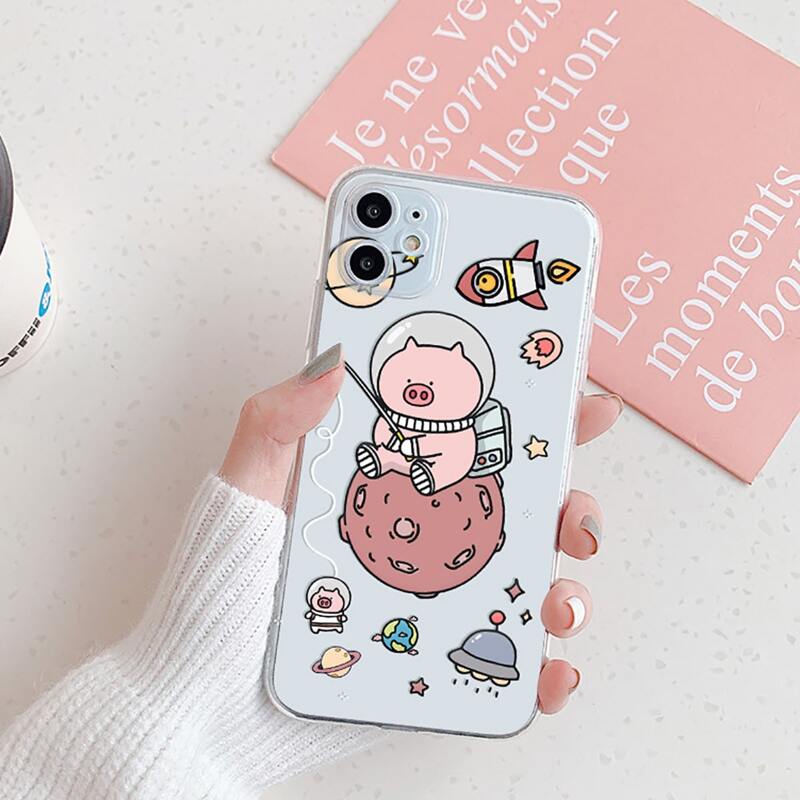 

Cartoon Pig Phone Case, Multicolor