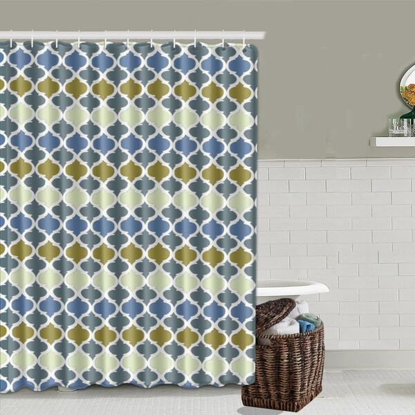 

Geometric Pattern Water Proof Shower Curtain, Multicolor