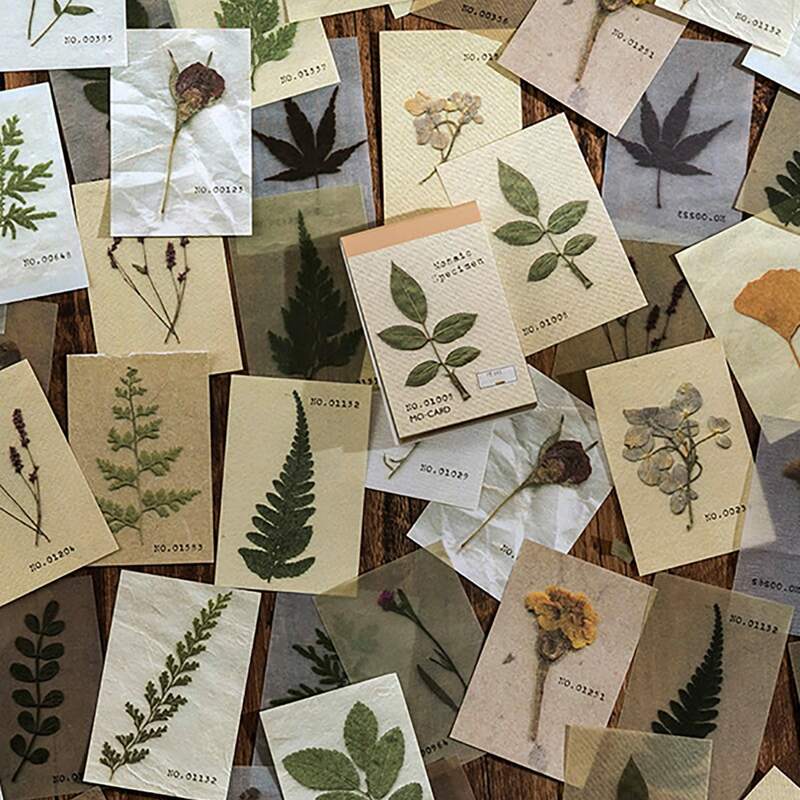 

80pcs Plants Sticker, Multicolor