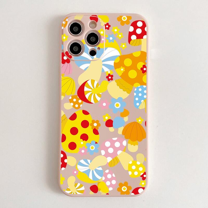 

Mushroom & Floral Phone Case, Multicolor