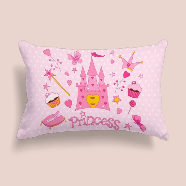 

Kids Cartoon Graphic Pillowcase Without Filler, Multicolor