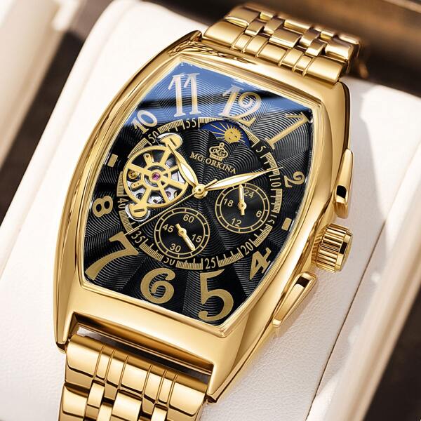 

Men Triple Dial Mechanical Watch