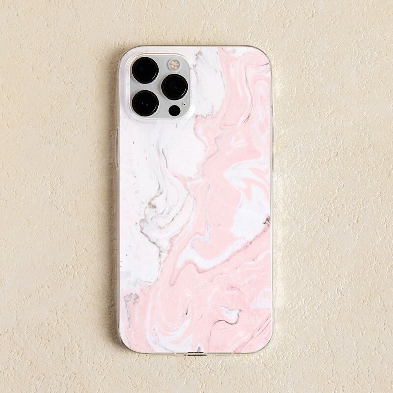 

Marble Pattern Phone Case, Baby pink