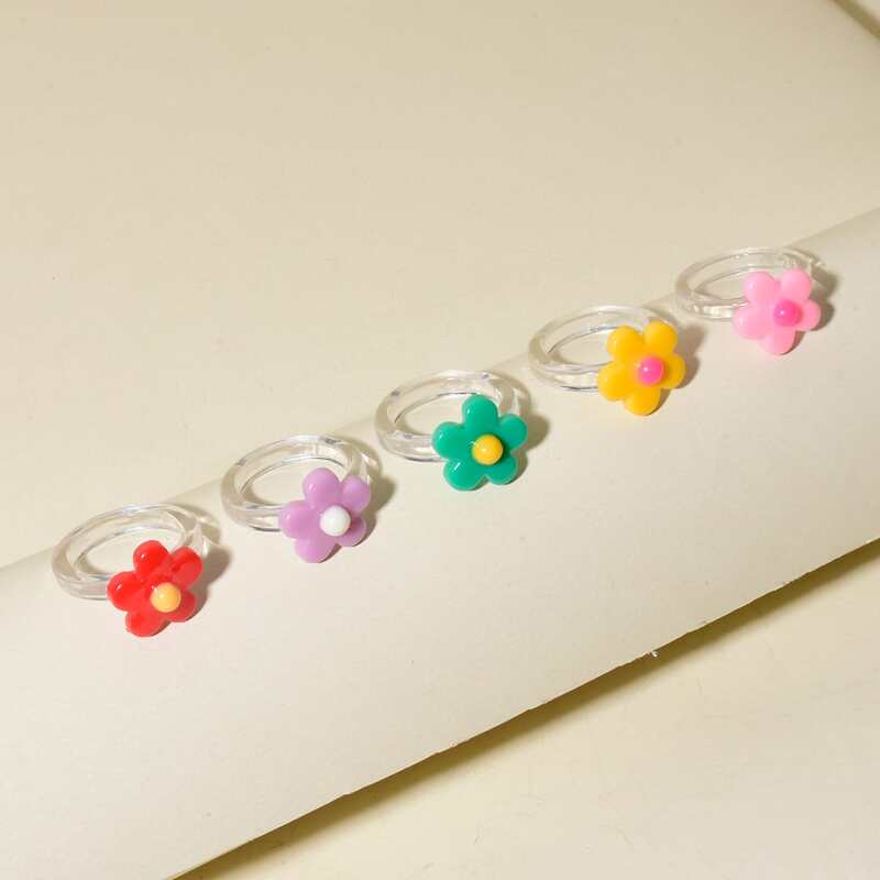

Flower Resin Ring, Multicolor