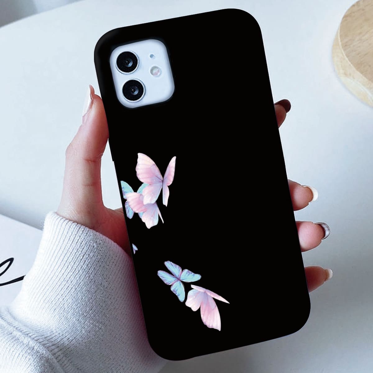 

Butterfly Phone Case, Black