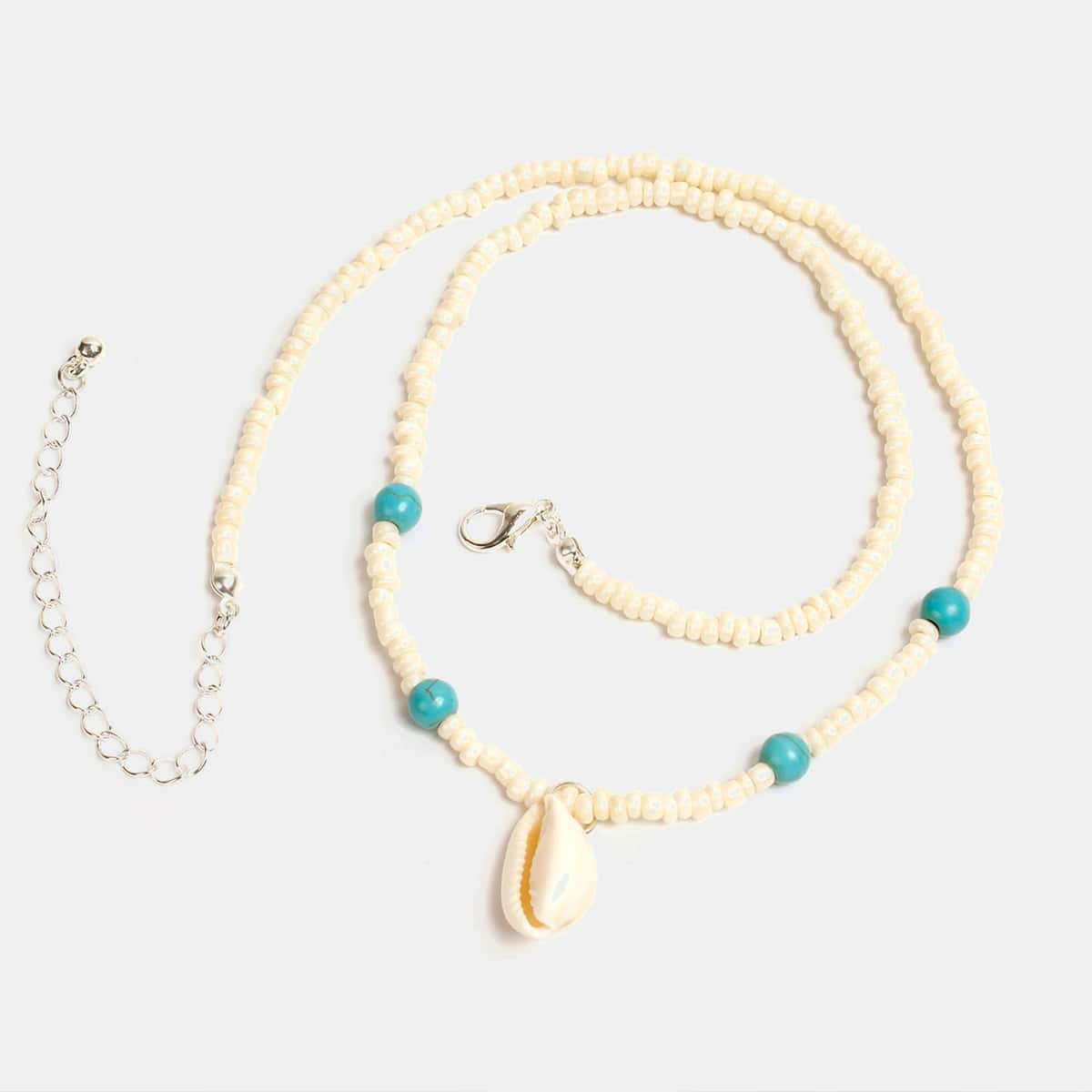 

Shell Decor Beaded Necklace, Multicolor