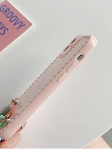 Hand Strap Phone Case - Pink - View 2