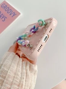 Hand Strap Phone Case - Pink - View 3