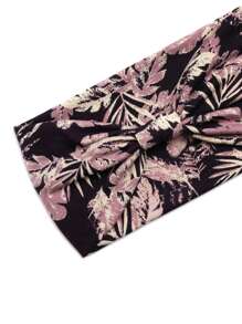 Cinta para el cabello con estampado de hojas de estilo boho - Multicolor - Ver 4