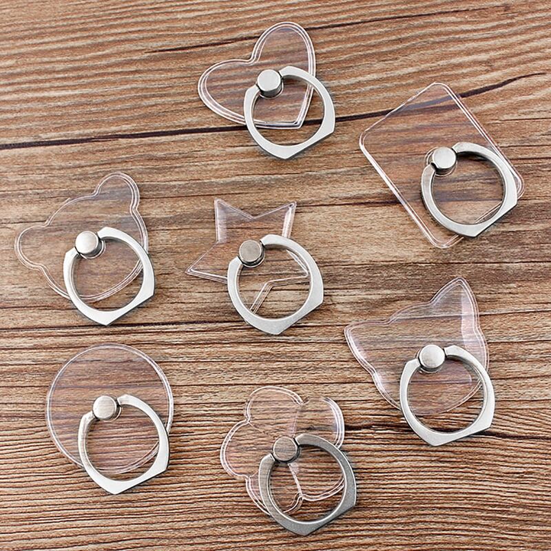 

1pc Random Clear Ring Phone Holder, White