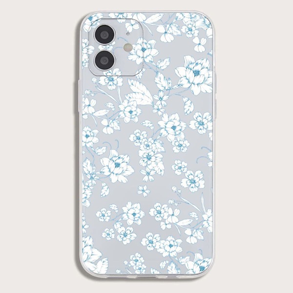 

Flower Pattern Clear Phone Case