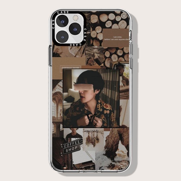 

Aesthetic Collage Phone Case, Clear