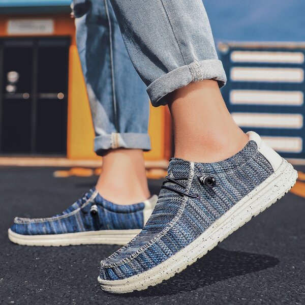 

Men Lace Up Front Loafers, Navy blue