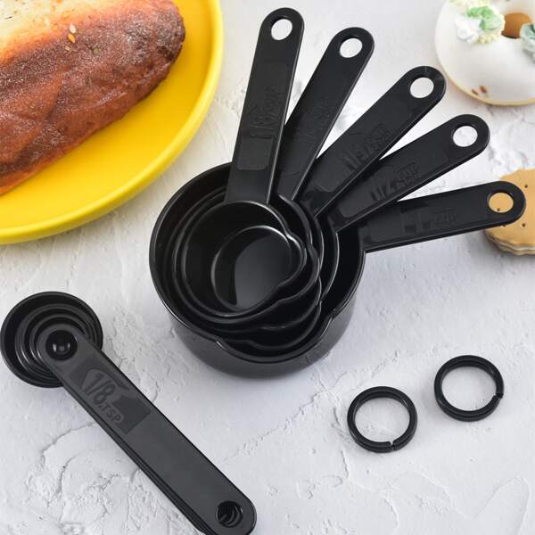 

11pcs Measuring Spoon Set, Black