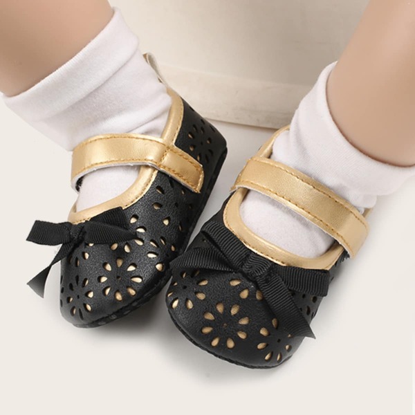 

Baby Girls Bow Decor Mary Janes, Black