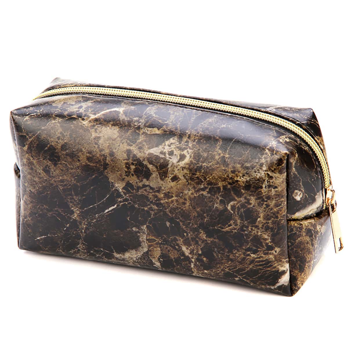 

1pc Random Marble Pattern Makeup Bag, Multicolor