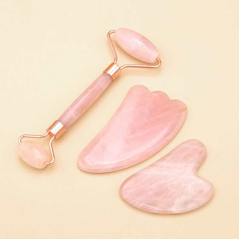 

1pc Massage Roller & 2pcs Massage Board, Baby pink