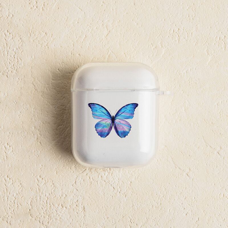 

Butterfly Print Airpods Case, Multicolor