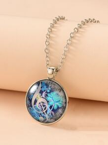 Vòng cổ quyến rũ hình hoa - Bạc - Xem 1