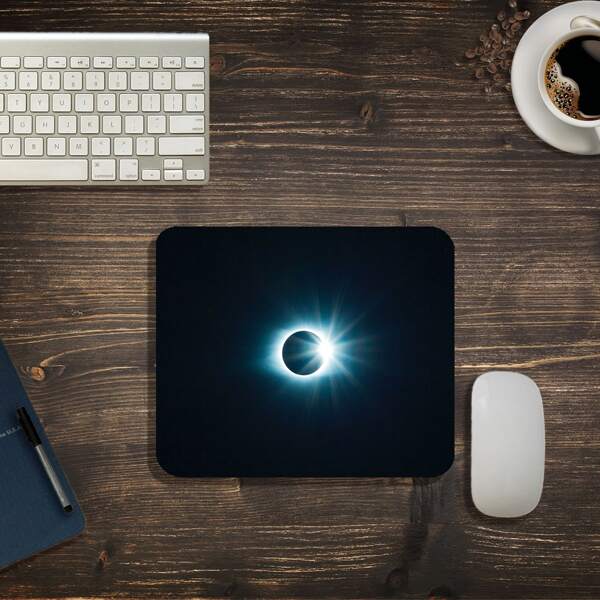 

Light Pattern Rectangle Mouse Pad, Blue