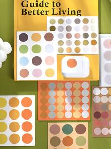 10sheets Circle Pattern Random Sticker - Multicolor - View 6