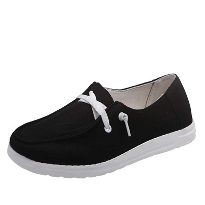 Minimalist Lace-up Front Sneakers