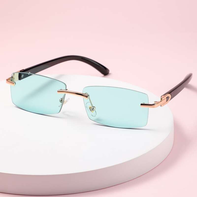 

Rimless Rectangle Sunglasses