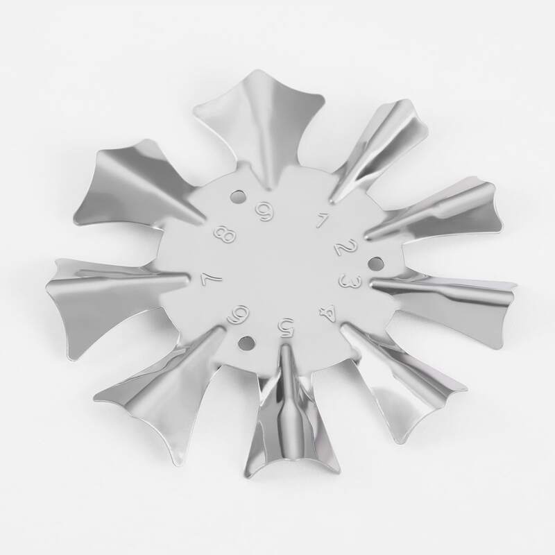 

Nail Art Template Plate, Silver