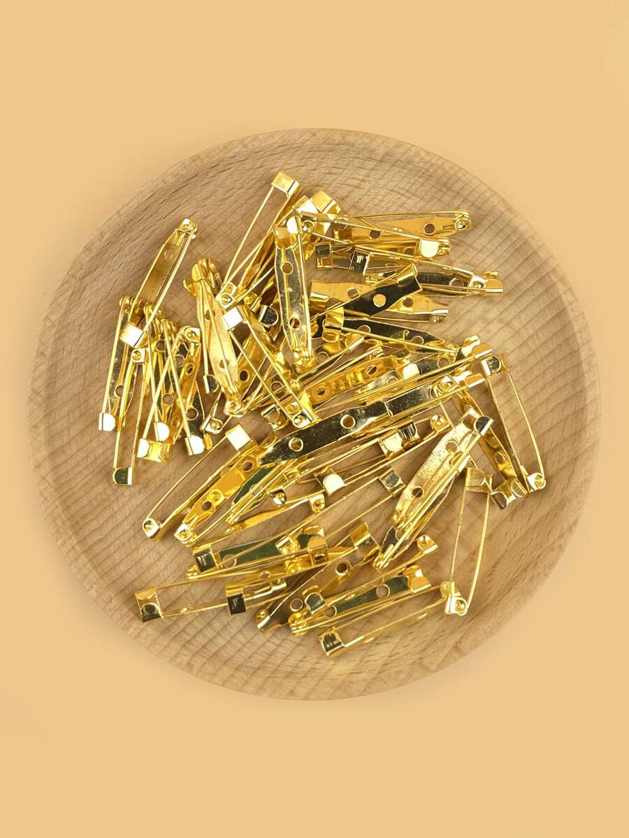 1pack Safety Pin DIY Jewelry Accessories - Yellow Gold - View 1