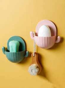 1 件仙人掌形状随机颜色收纳盒家居浴室装饰秋季装饰返校