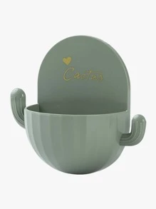 1 件仙人掌形状随机颜色收纳盒家居浴室装饰秋季装饰返校