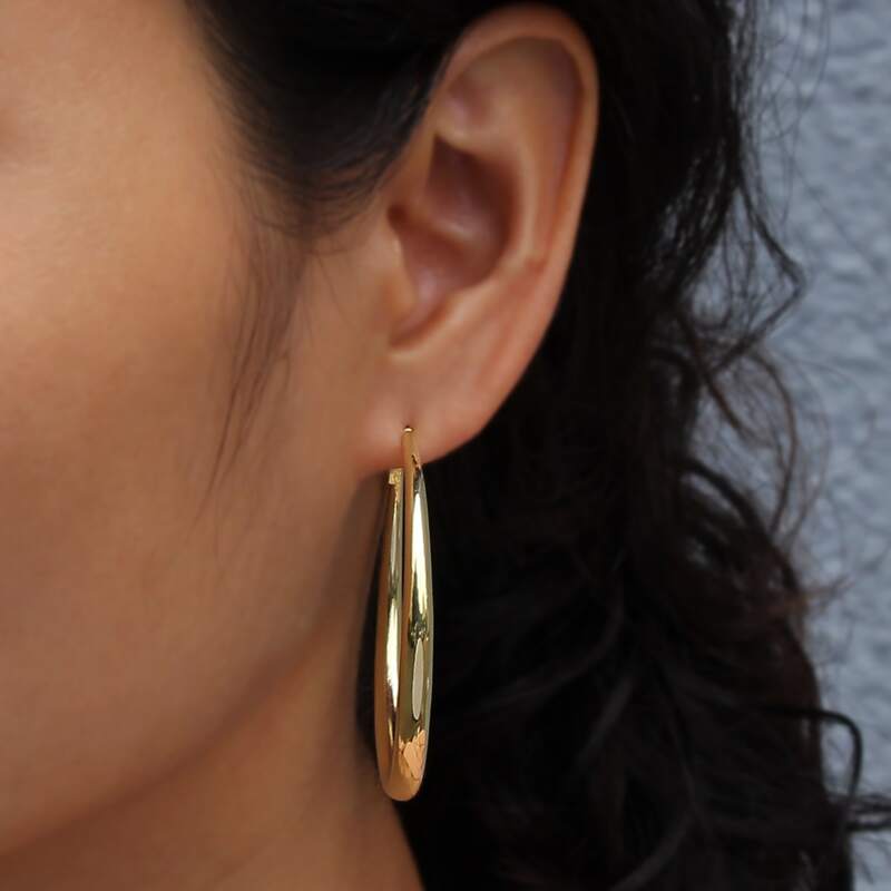 

Minimalist Hoop Earrings, Gold