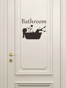 Pegatina de pared con estampado de niña, Adhesivo de pared DIY, Pegatinas, Adhesivo de pared, Vinilo adhesivo para decoración del hogar, Artículos de decoración de primavera para refrescar tu hogar, Pegatinas de decoración de ramas, Regalos de cumpleaños y graduación - Negro - Ver 1