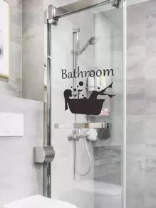 Pegatina de pared con estampado de niña, Adhesivo de pared DIY, Pegatinas, Adhesivo de pared, Vinilo adhesivo para decoración del hogar, Artículos de decoración de primavera para refrescar tu hogar, Pegatinas de decoración de ramas, Regalos de cumpleaños y graduación - Negro - Ver 6