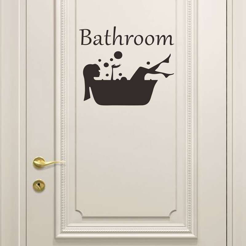 

Girl Print Wall Sticker, Black