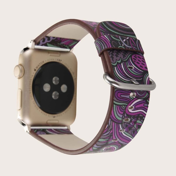 

Graphic Watchband For iWatch, Multicolor