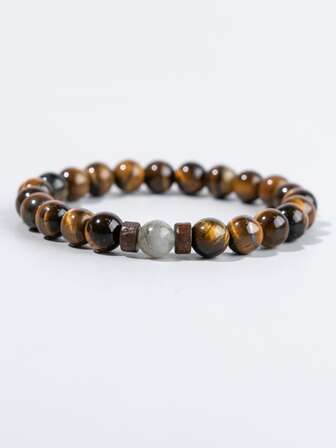 時尚流行男士寶石手鍊，適合珠寶禮物和時尚外觀