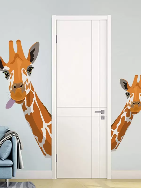 Kids Giraffe Print Wall Sticker Shein Usa - Giraffe Print Wall Stickers Kids Giraffe Print Wall Sticker Shein Usa - Giraffe Print Wall Stickers