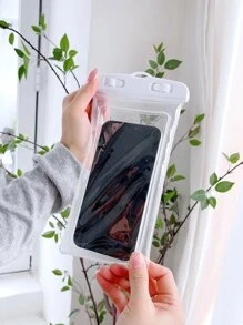 Sac de téléphone imperméable transparent pour vacances d'été, plongée, natation, étui de téléphone de plage
