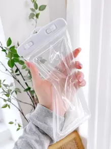 Sac de téléphone imperméable transparent pour vacances d'été, plongée, natation, étui de téléphone de plage