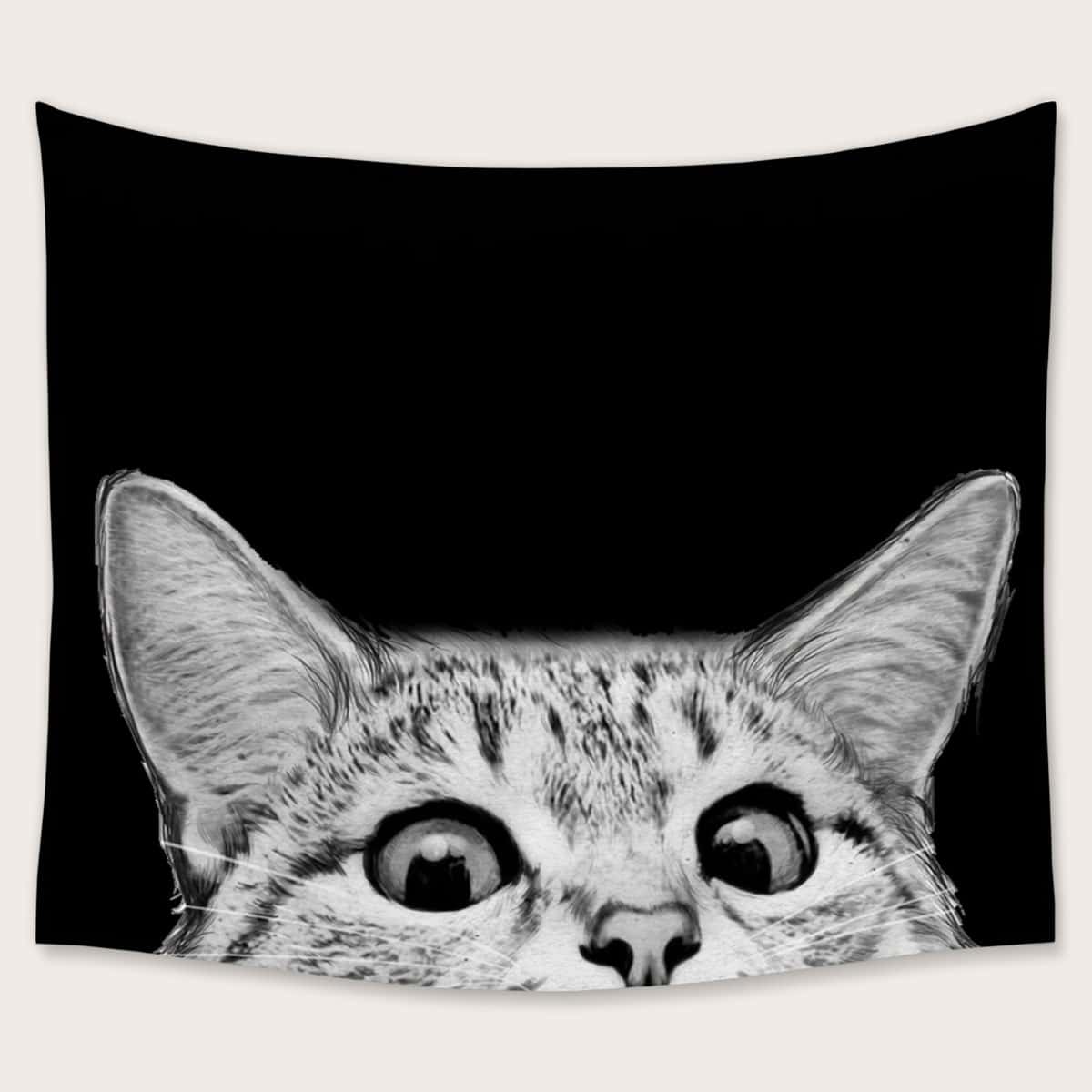 

1pc Cat Pattern Tapestry, Multicolor