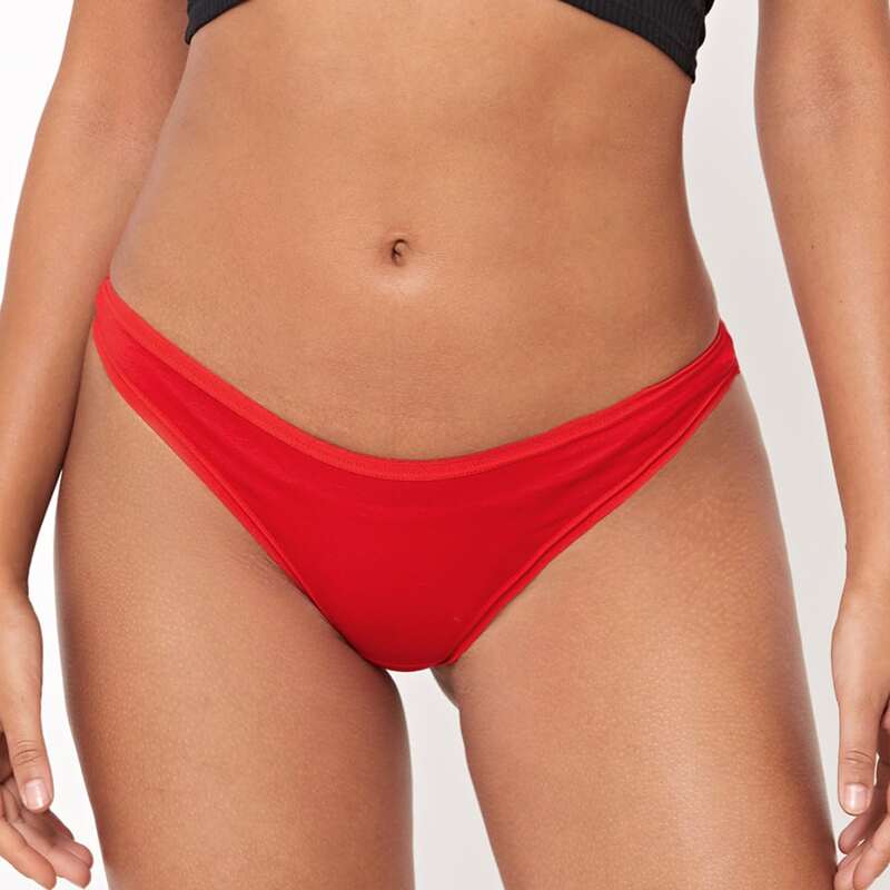 

Solid Simple Panty, Red
